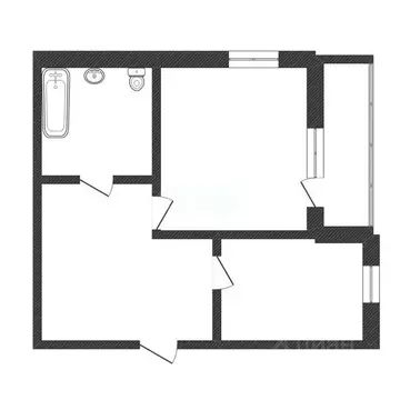 1-к кв. Калужская область, Белоусово Жуковский район, Калужская ул., ...