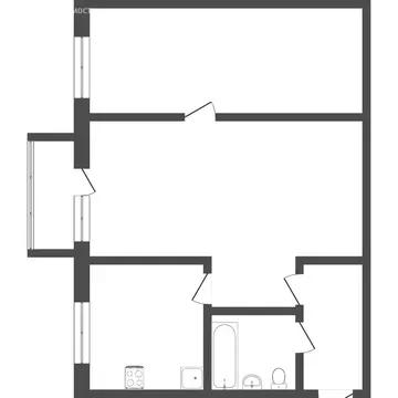 2-комнатная квартира: Тюмень, Рижская улица, 73 (47.3 м)