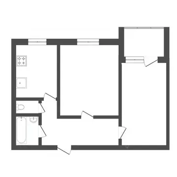2-к кв. Тюменская область, Тюмень ул. Мельникайте, 128 (51.0 м)