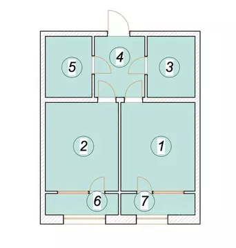 1-к кв. Ульяновская область, Ульяновск Бакинский пер. (61.54 м)