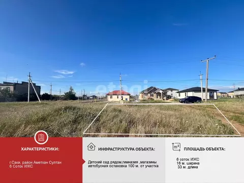 Участок в Крым, Саки ул. Нури Халилова (6.0 сот.)