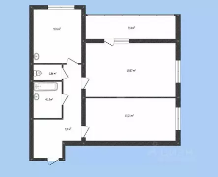 2-к кв. Башкортостан, Уфа ул. Летчиков, 1/9 (63.0 м)