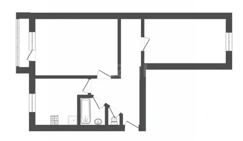 2-к кв. Воронежская область, Поворино ул. Гагарина, 2 (44.2 м)
