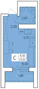 Студия Башкортостан, Уфа ул. Пожарского, 237 (21.02 м)