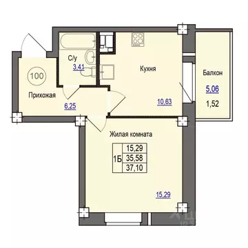 1-к кв. Псковская область, Псковский район, Завеличенская волость, д. ...