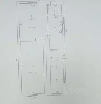 Дом в Ростовская область, пос. Зимовники ул. Савина, 76 (74 м)