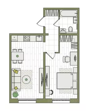 2-к кв. Кировская область, Киров ул. Чистопрудненская, 13А (45.6 м)