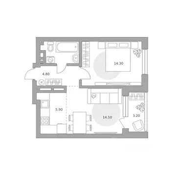 2-к кв. Башкортостан, Уфа Зеленая Роща жилрайон, Лесная Симфония жилой ...