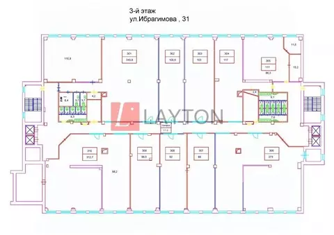 Офис в Москва ул. Ибрагимова, 31 (103 м)
