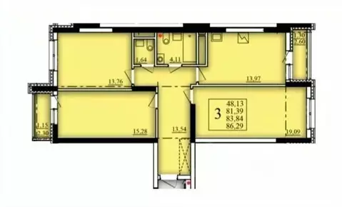 3-к кв. Башкортостан, Уфа Затон-Восточный жилрайон, Паруса жилой ...