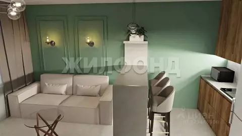 1-к кв. Новосибирская область, Новосибирск ул. Сибиряков-Гвардейцев, ...