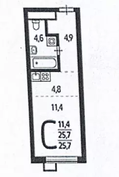 Студия Москва Десеновское поселение, ул. 3-я Нововатутинская, 15к1 ...