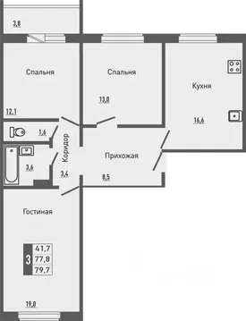 3-к кв. Орловская область, Орловский муниципальный округ, д. Жилина, ...