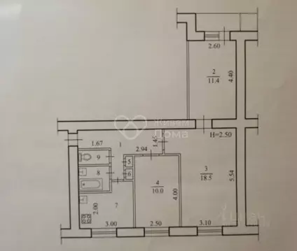 3-к кв. Волгоградская область, Волгоград ул. Гороховцев, 2 (57.6 м)