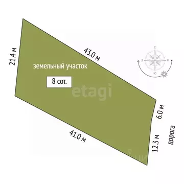 Участок в Тюменская область, Тюмень Рябинка-2 садовое товарищество,  ...