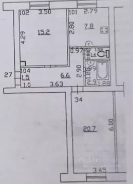 2-к кв. Самарская область, Самара просп. Масленникова, 19 (56.1 м)