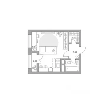 Студия Московская область, Балашиха 39-й мкр, Пехра жилой комплекс, к8 ...