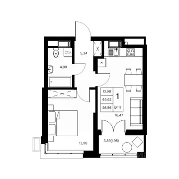 1-к кв. Калужская область, Обнинск Заовражье жилрайон, Новый город ...