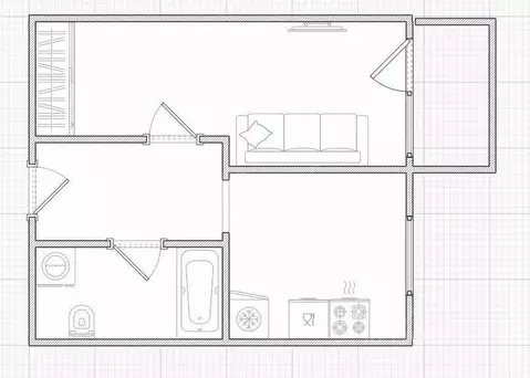 1-к кв. Костромская область, Кострома ул. Радиозаводская, 16 (38.4 м)
