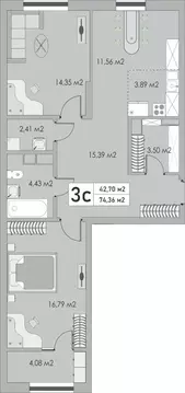 3-к кв. Оренбургская область, Оренбург Аренда мкр, Металлист жилой ...
