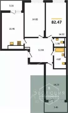3-к кв. Калининградская область, Гурьевский муниципальный округ, пос. ...