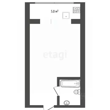 Студия Тюменская область, Тюмень Олимпийская ул., 24 (13.1 м)