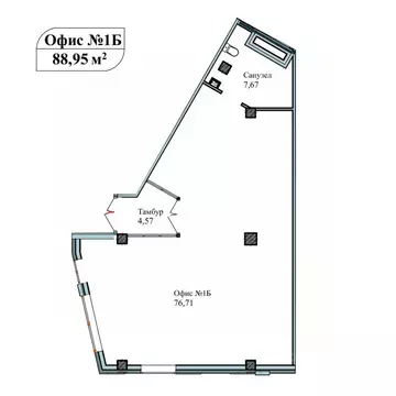 Офис в Севастополь ул. Летчиков, 10 (89 м)