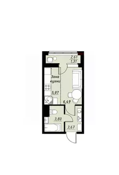 Студия Тамбовская область, Тамбов Телецентр мкр, Строганов жилой ...