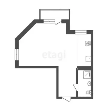 1-к кв. Тюменская область, Тюмень ул. 50 лет Октября, 3к1 (48.0 м)