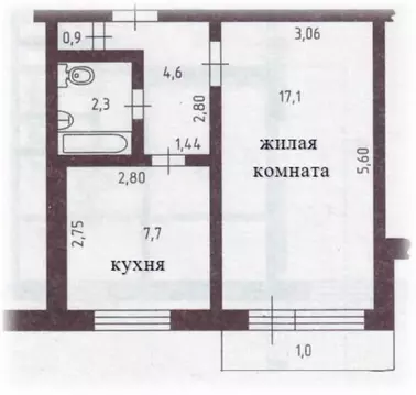 1-к кв. Самарская область, Тольятти Шлюзовой мкр, ул. Шлюзовая, 27 ...
