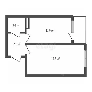 1-к кв. Воронежская область, Воронеж ул. Саврасова, 86 (37.0 м)