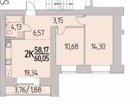 2-к кв. Томская область, Томский район, д. Кисловка, Левобережный мкр ...