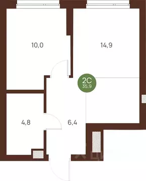 1-к кв. Новосибирская область, Новосибирск Лесоперевалка мкр, Ясный ...