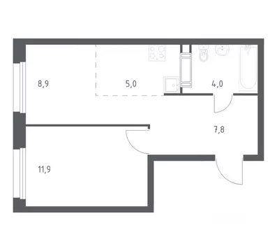 1-к кв. Москва Сосенское поселение, просп. Куприна, 30к9 (37.7 м)