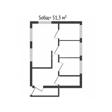 Дом в Брянская область, Брянск ул. Строителей (51 м)