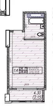 1-к кв. Приморский край, Владивосток Станционная ул., 11А (28.9 м)