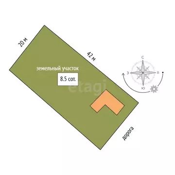 Дом в Забайкальский край, Читинский район, Карповское СНТ 638 (41 м)