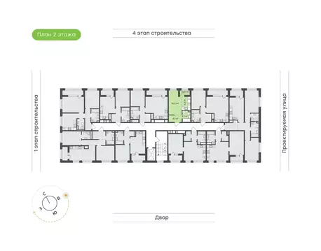 1-к кв. Татарстан, Набережные Челны ул. Николая Мальнева, 2А (28.6 м)