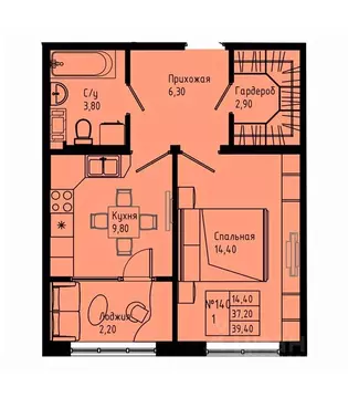 1-к кв. Ленинградская область, Коммунар г. Гатчинский муниципальный ...